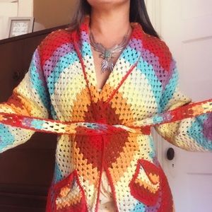 PRICE DROP 🌈✨ Magic Carpet Ride Short Coat - Happiness